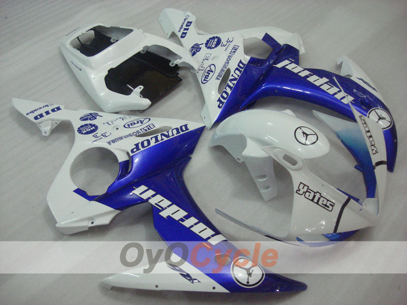 Kit de carenado por inyección para YZF-R6 03-04 - Azul, Blanco - DUNLOP, Jordan #OYO87900911 Imagen secundaria del producto