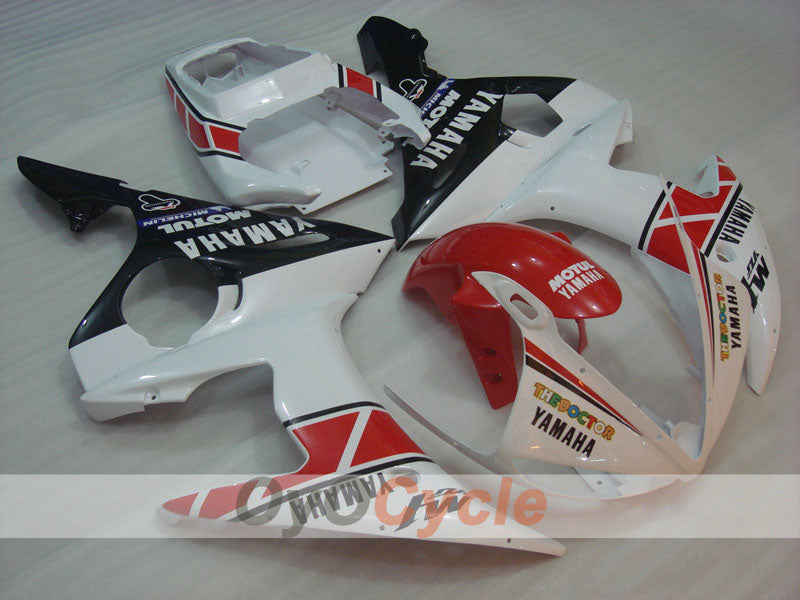 Kit de carenado de inyección para YZF-R6 05 - Rojo, Blanco - MOTUL #OYO87902625