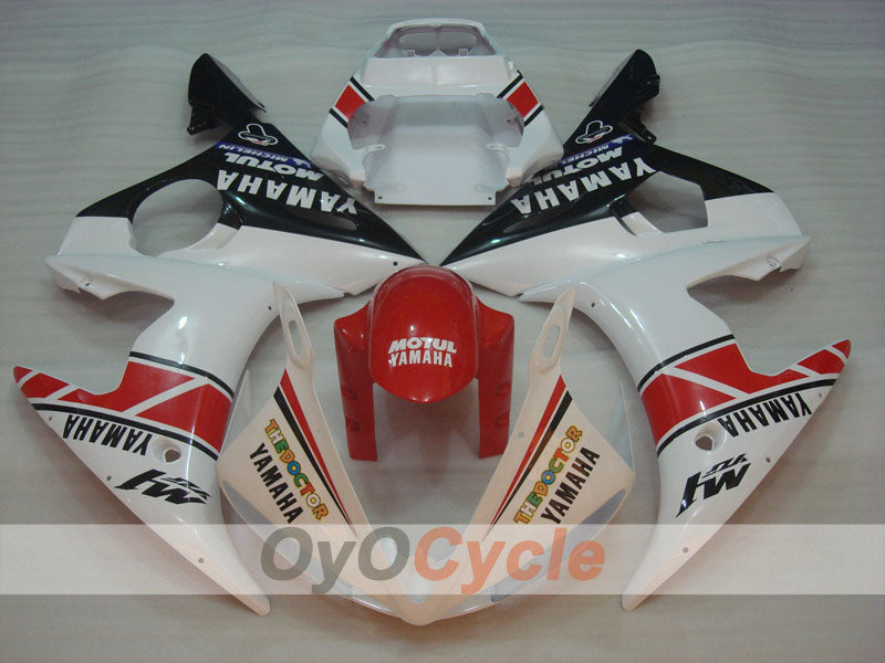 Kit de carenado por inyección para YZF-R6 03-04 - Rojo, Blanco - MOTUL #OYO87900912