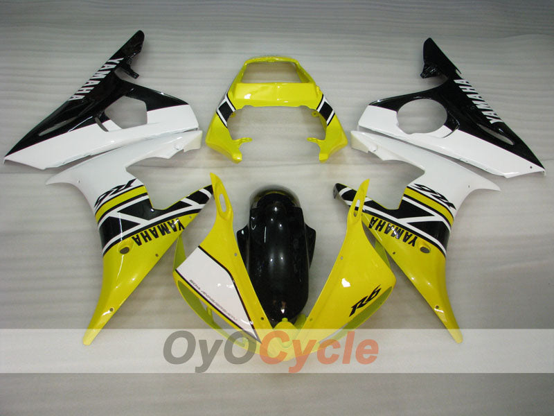 Kit de carenado por inyección para YZF-R6 05 - Amarillo, Negro - MOTUL #OYO87902623