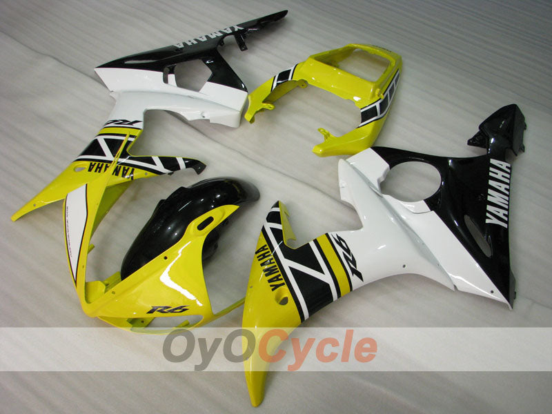 Kit de carenado por inyección para YZF-R6 05 - Amarillo, Negro - MOTUL #OYO87902623