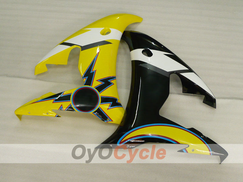 Kit de carenado por inyección para 05 YZF-R6 - Amarillo, Negro - Estilo de fábrica #OYO87902633