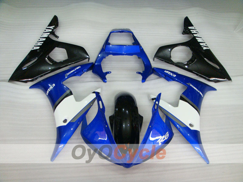 Carenado de inyección para YZF-R6 03-04 - Azul, Negro - Estilo de fábrica #OYO87900924