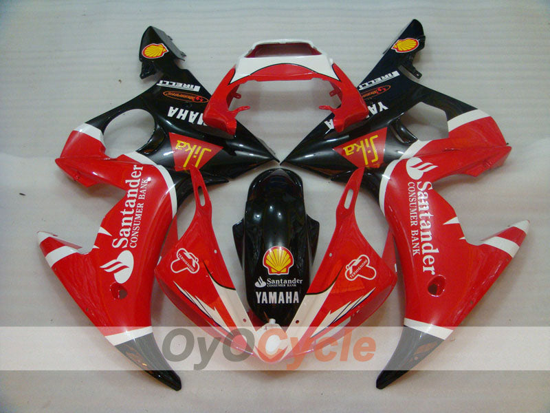 Kit de carenado por inyección para YZF-R6 05 - Rojo, Negro - Santander #OYO87902621 Imagen secundaria del producto