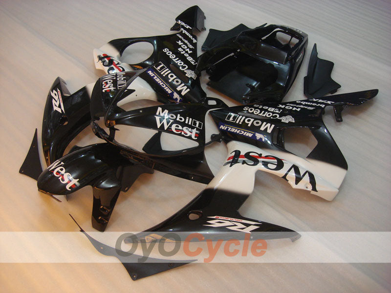 Kit de carenado por inyección para YZF-R6 03-04 - Blanco, Negro - West #OYO87900929 Imagen secundaria del producto