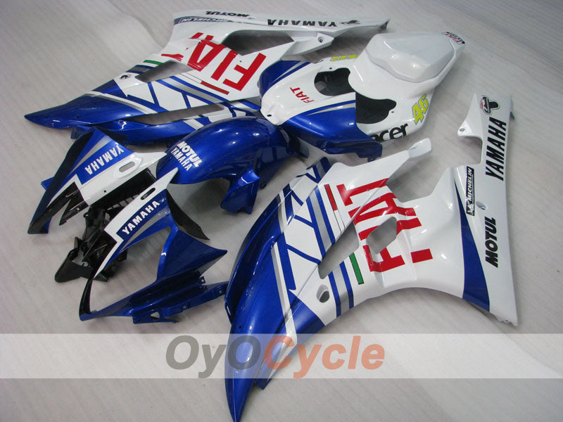 Carenado moldeado por inyección para YZF-R6 06-07 - Azul, Blanco - FIAT, MOTUL #OYO87900932