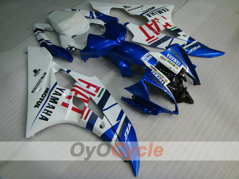 Kit de carenado de inyección para YZF-R6 06-07 - Azul, Blanco - FIAT, MOTUL #OYO87900934