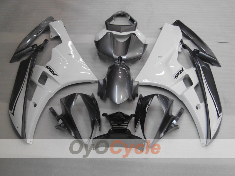 Carenado de inyección para YZF-R6 06-07 - Blanco, Negro - Estilo de fábrica #OYO87900943