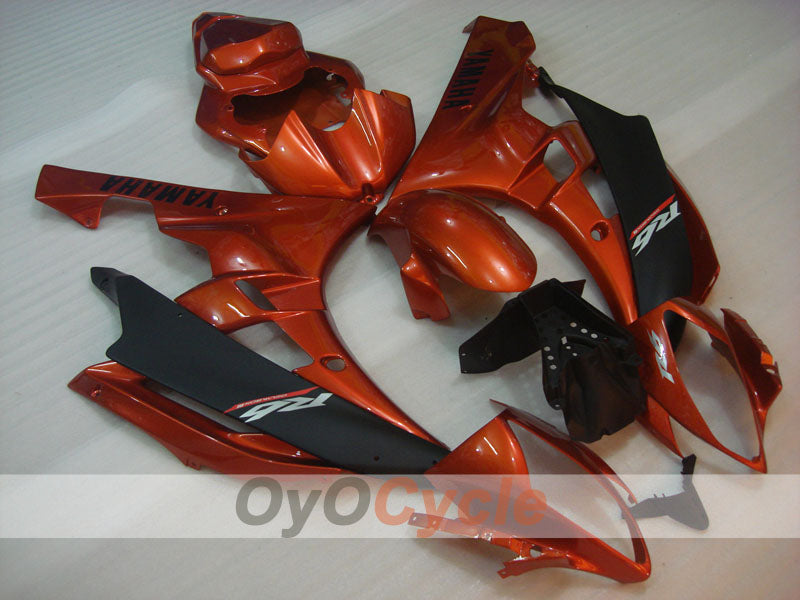 Carenado de inyección para YZF-R6 06-07 - Naranja, Negro, Mate - Estilo de fábrica #OYO87900945