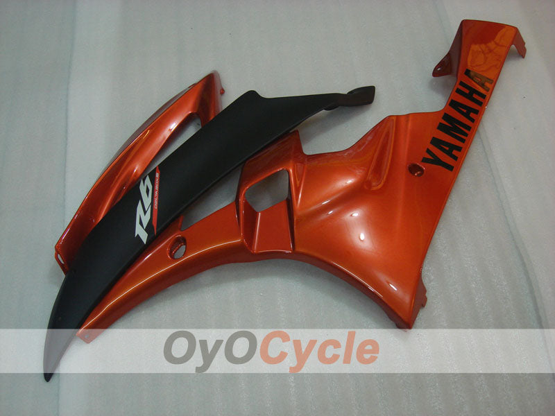 Carenado de inyección para YZF-R6 06-07 - Naranja, Negro, Mate - Estilo de fábrica #OYO87900945