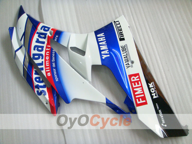 Kit de carenado por inyección para YZF-R6 06-07 - Azul, Blanco - Sterilgarda #OYO87900954