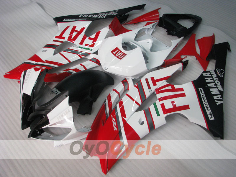 Kit de carenado por inyección para YZF-R6 08-16 - Rojo, Blanco - FIAT #OYO87900958