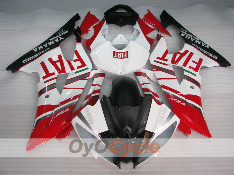 Kit de carenado por inyección para YZF-R6 08-16 - Rojo, Blanco - FIAT #OYO87900958