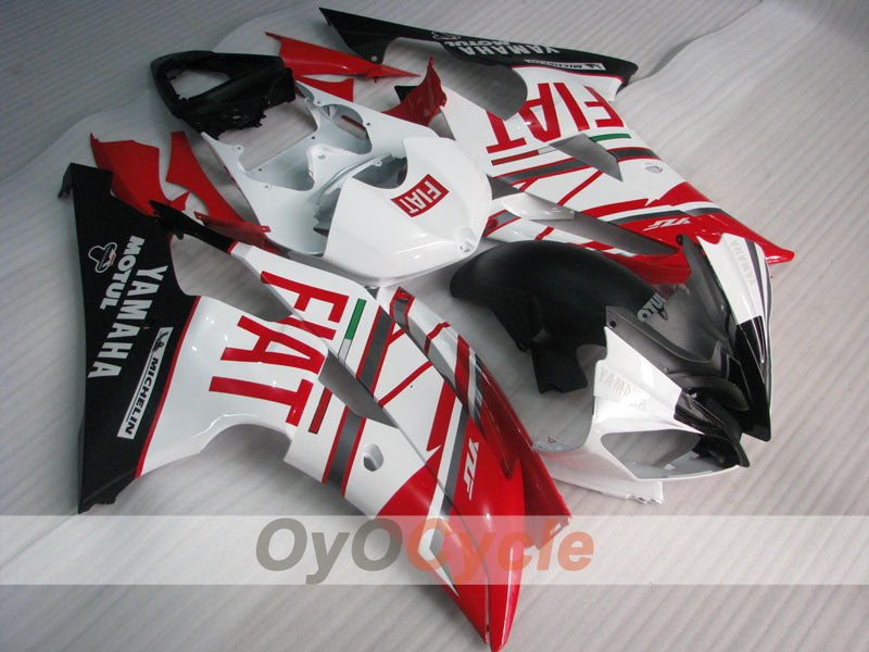 Kit de carenado por inyección para YZF-R6 08-16 - Rojo, Blanco - FIAT #OYO87900958
