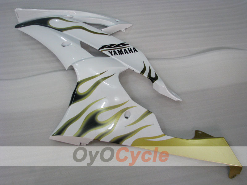Kit de carenado de inyección para YZF-R6 08-16 - Verde, Blanco - Llama #OYO87900963