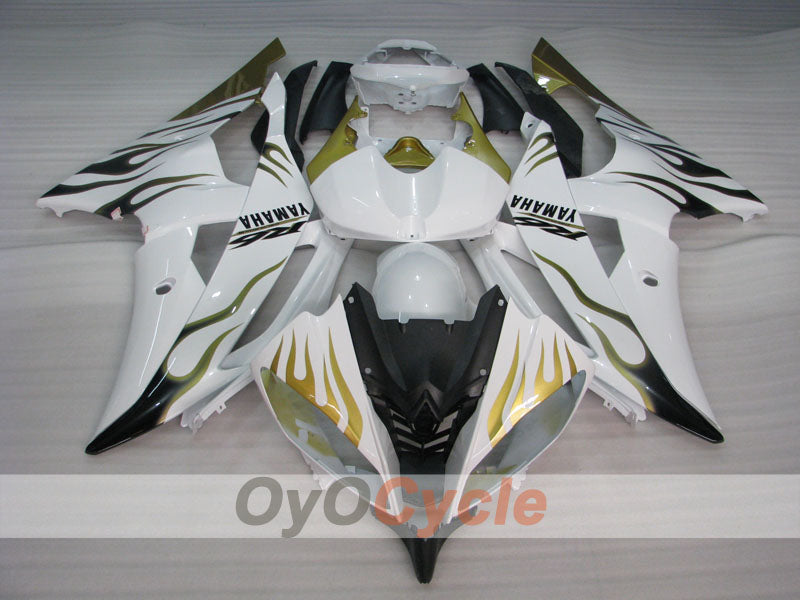 Kit de carenado de inyección para YZF-R6 08-16 - Verde, Blanco - Llama #OYO87900963