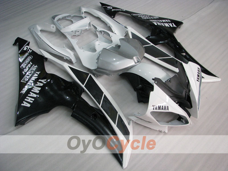 Carenado de inyección para YZF-R6 08-16 - Blanco, Negro - Estilo de fábrica #OYO87900973