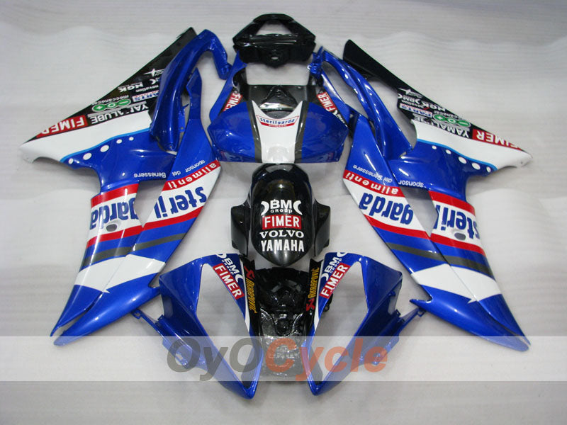 Kit de carenado por inyección para YZF-R6 08-16 - Azul, Blanco - Sterilgarda #OYO87900980
