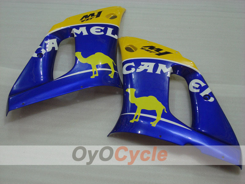 Carenado por inyección para YZF-R6 98-02 - Amarillo, Azul - Camel, MOTUL #OYO87900982