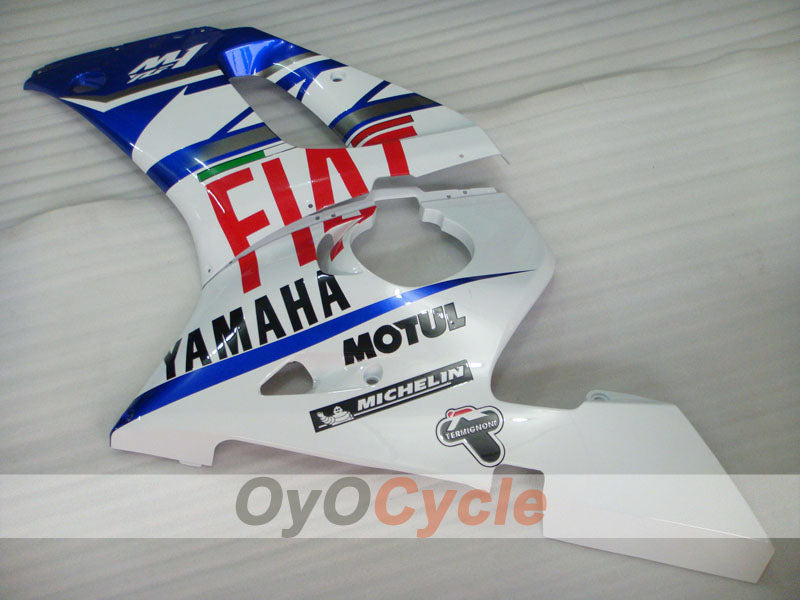 Kit de carenado por inyección para YZF-R6 98-02 - Azul, Blanco - FIAT, MOTUL #OYO87900986