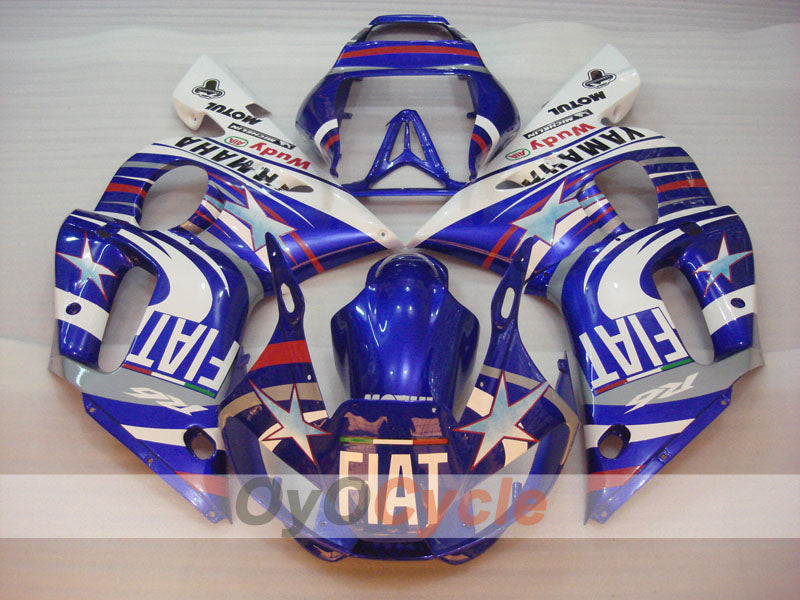 Kit de carenado por inyección para YZF-R6 98-02 - Azul, Blanco - FIAT, MOTUL #OYO87900987 Imagen secundaria del producto