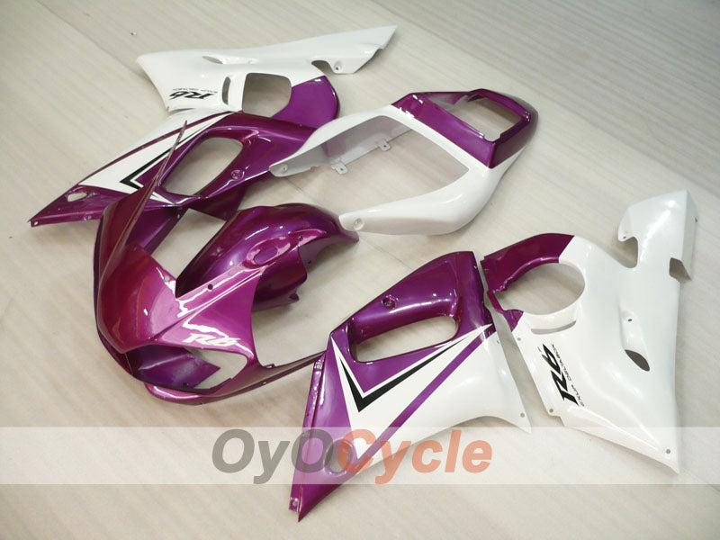 Kit de carenado por inyección para YZF-R6 98-02 - Morado, blanco - Estilo de fábrica #OYO87900998