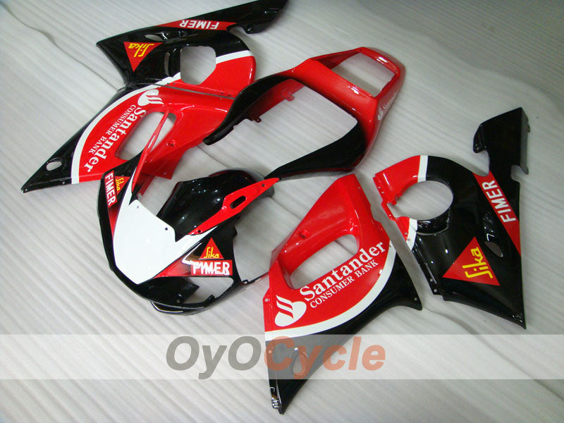 Kit de carenado por inyección para YZF-R6 98-02 - Rojo, Negro - Santander #OYO87901022