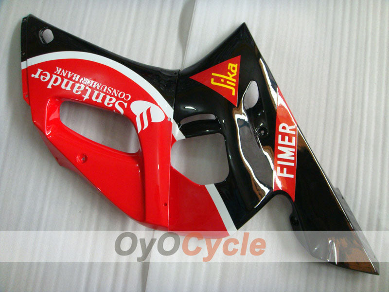 Kit de carenado por inyección para YZF-R6 98-02 - Rojo, Negro - Santander #OYO87901022