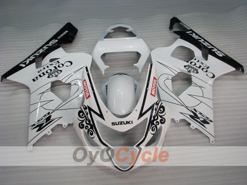 Kit de carenado por inyección para GSX R750 04-05 - Blanco, Negro - Corona #OYO87901242 Imagen secundaria del producto