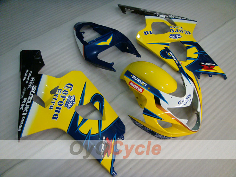 Kit de carenado por inyección para GSXR600 04-05 - Amarillo, Negro - Corona, MOTUL #OYO87901166 Imagen principal del producto