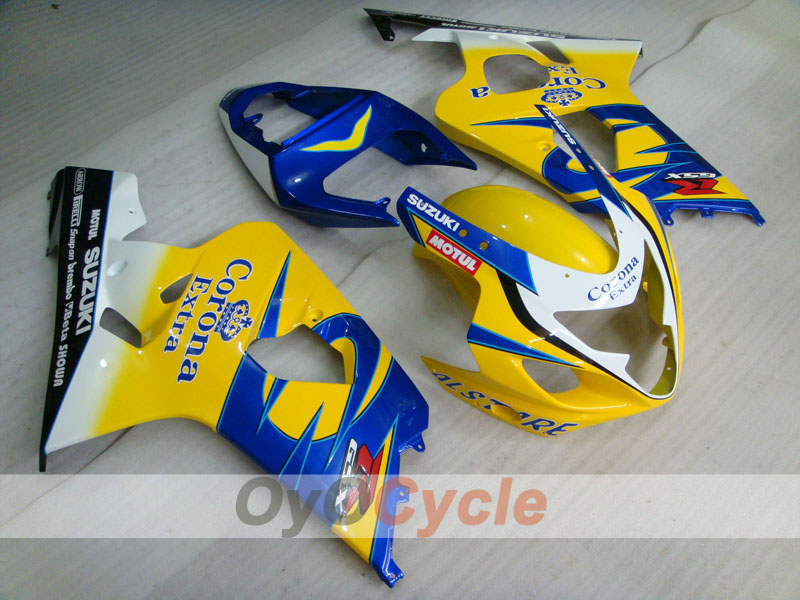Kit de carenado por inyección para GSXR600 04-05 - Amarillo, Azul - Corona, MOTUL #OYO87901167 Imagen principal del producto