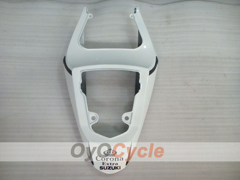 Kit de carenado por inyección para GSXR600 04-05 - Blanco, Negro - Corona, MOTUL #OYO87901169