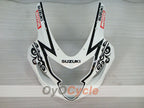 Kit de carenado por inyección para GSXR600 04-05 - Blanco, Negro - Corona, MOTUL #OYO87901169