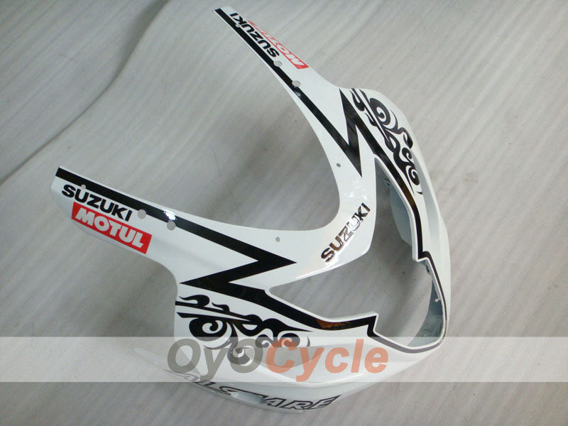 Kit de carenado por inyección para GSXR600 04-05 - Blanco, Negro - Corona, MOTUL #OYO87901169