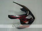 Kit de carenado de inyección para GSXR600 04-05 - Rojo, Negro - Llama #OYO87901186
