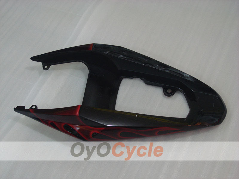 Kit de carenado de inyección para GSX R750 04-05 - Rojo, Negro - Llama #OYO87901252
