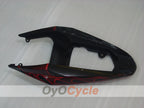 Kit de carenado de inyección para GSX R750 04-05 - Rojo, Negro - Llama #OYO87901252