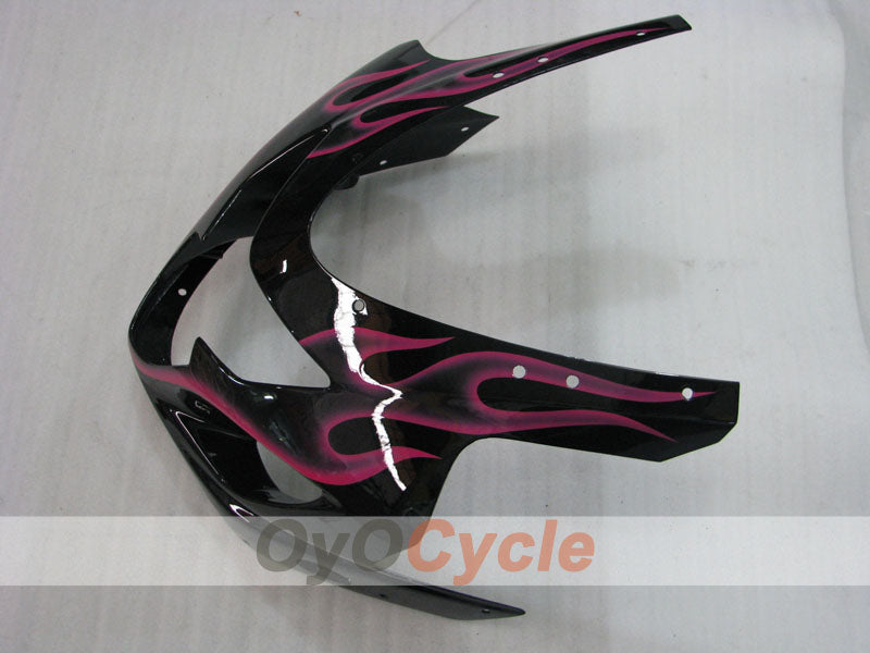 Kit de carenado de inyección para GSXR600 04-05 - Rojo, Negro - Llama #OYO87901188