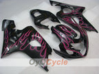 Kit de carenado de inyección para GSXR600 04-05 - Rojo, Negro - Llama #OYO87901188