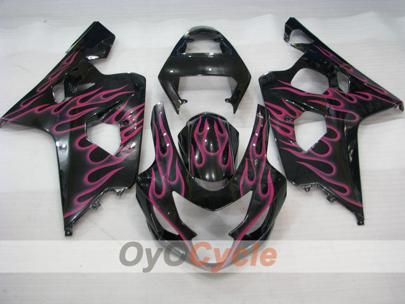 Kit de carenado de inyección para GSXR600 04-05 - Rojo, Negro - Llama #OYO87901188 Imagen secundaria del producto