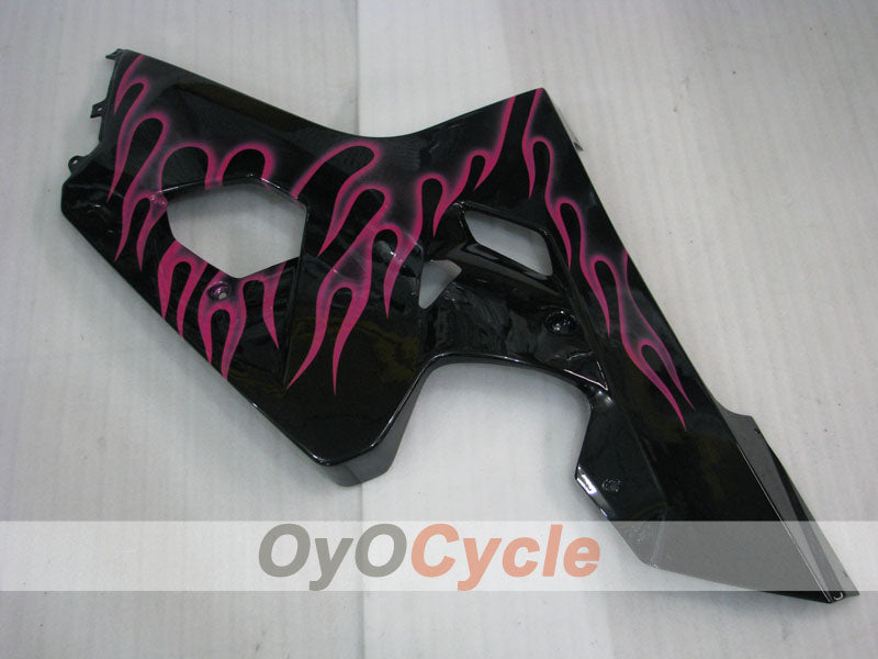 Kit de carenado de inyección para GSXR600 04-05 - Rojo, Negro - Llama #OYO87901188