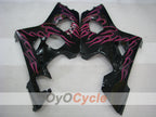 Kit de carenado de inyección para GSXR600 04-05 - Rojo, Negro - Llama #OYO87901188