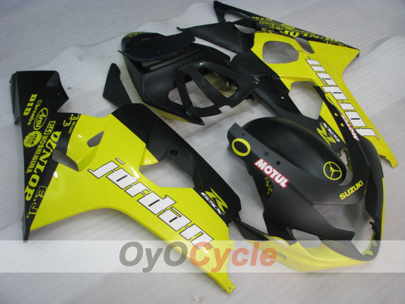 Kit de carenado por inyección para GSX R750 04-05 - Amarillo, Negro - Jordan #OYO87901257 Imagen principal del producto