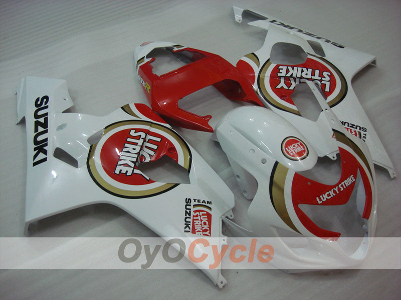 Carenado de inyección para GSX R750 04-05 - Rojo, Blanco - Lucky Strike #OYO87901259 Imagen principal del producto
