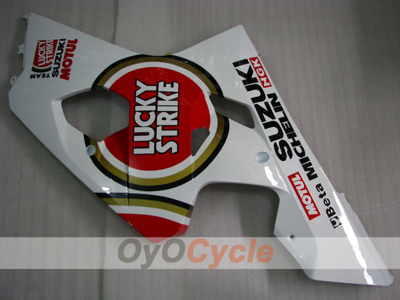 Carenado inyectado para GSXR600 04-05 - Rojo, Blanco - Lucky Strike, MICHELIN, MOTUL #OYO87901205