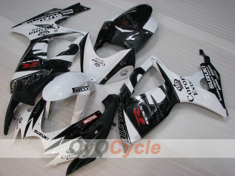 Kit de carenado de inyección para GSX R750 06-07 - Blanco, Negro - Corona #OYO87901265 Imagen secundaria del producto