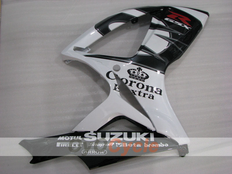 Kit de carenado de inyección para GSX R750 06-07 - Blanco, Negro - Corona #OYO87901265