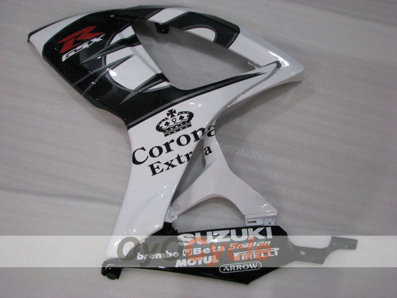 Kit de carenado de inyección para GSX R750 06-07 - Blanco, Negro - Corona #OYO87901265