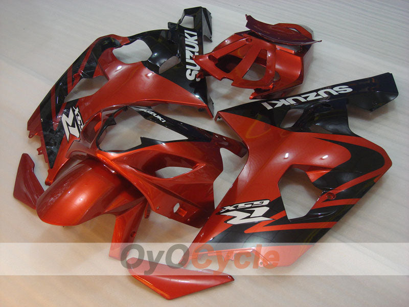 Kit de carenado por inyección para GSX R750 04-05 - Naranja, Negro - Estilo de fábrica #OYO87901180