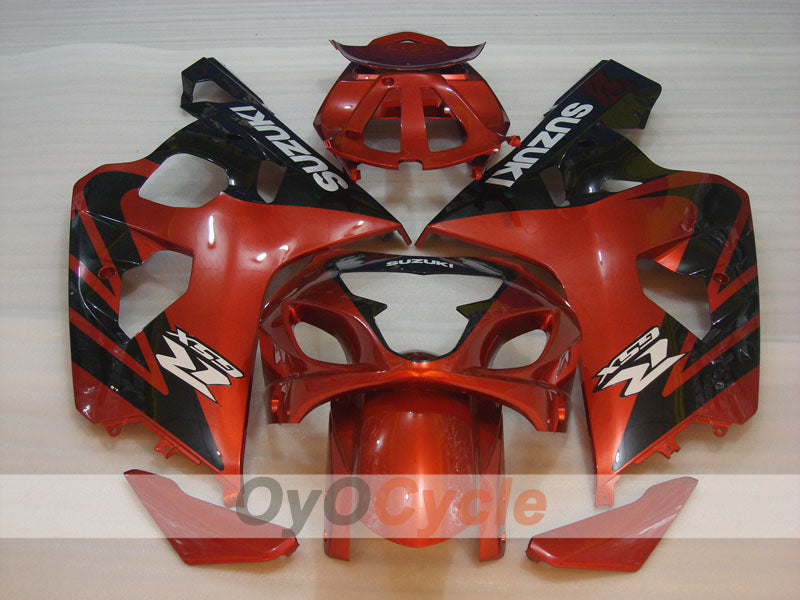 Kit de carenado por inyección para GSX R750 04-05 - Naranja, Negro - Estilo de fábrica #OYO87901180